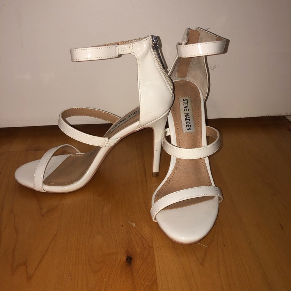 White Steve Madden Heels